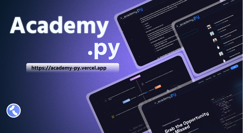 Academy.py, all in one environment python tutorial website